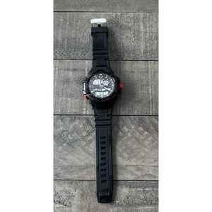 George men's‎ Red Black analog-digital watch